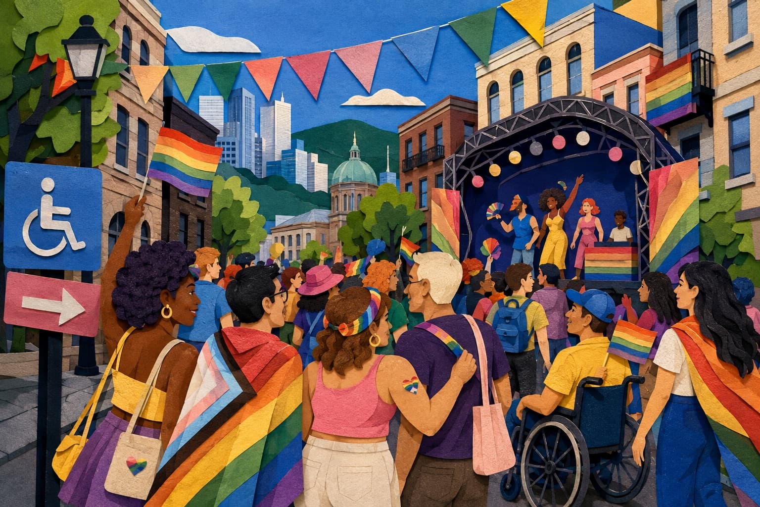 Fierté Montréal 2026: Learn French From Pride Festival Pages illustration