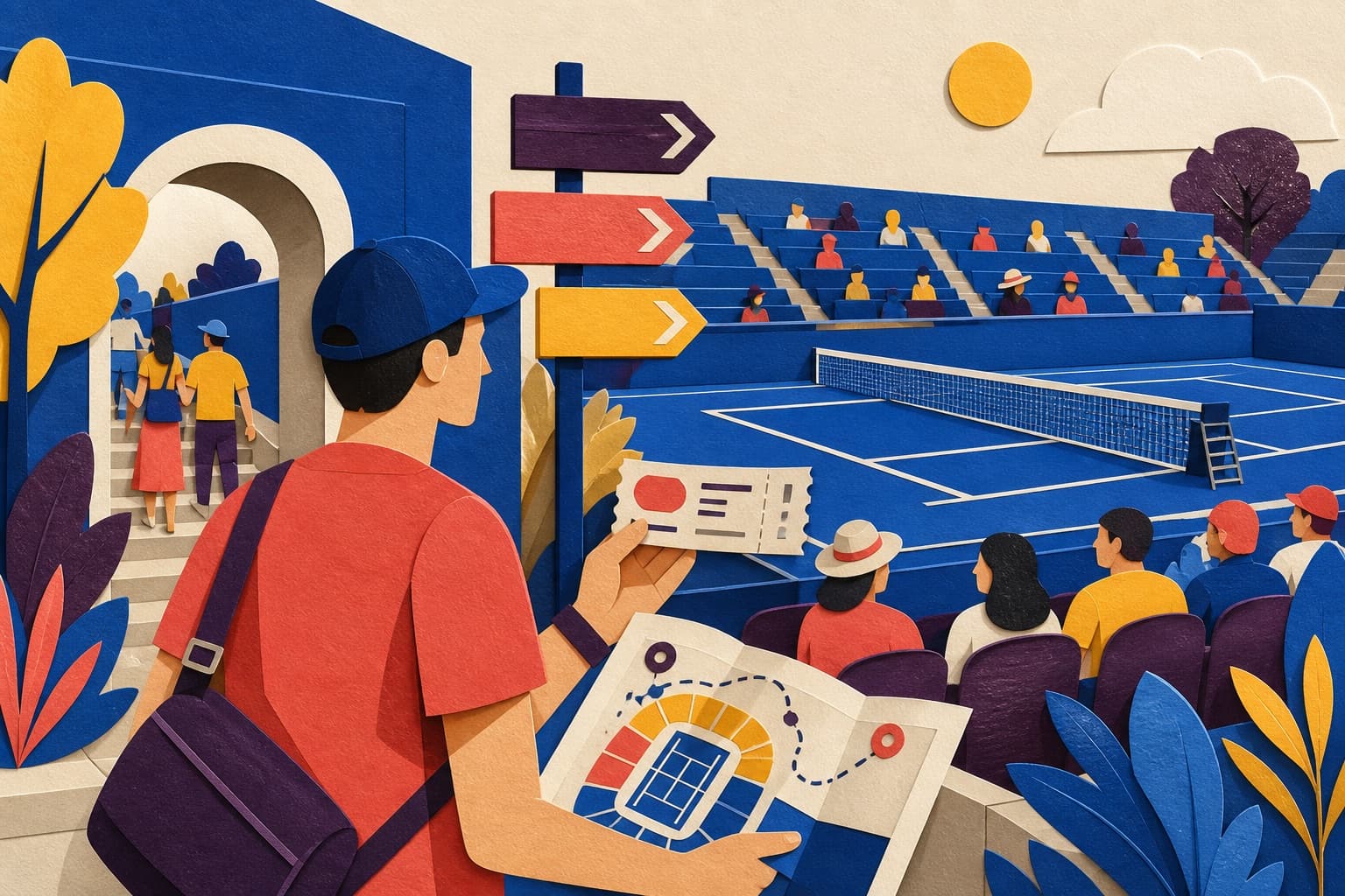Going to the US Open in Person: French Phrases for Navigating a Tennis Match illustration